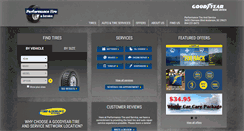 Desktop Screenshot of performancetireandservicecenter.com